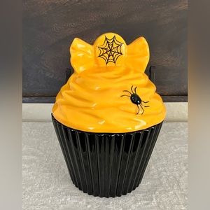Whimsy Home Halloween Cupcake Cookie Jar